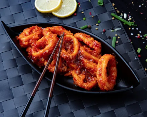 Sweet Chilli Fish or Squid | Thekawloon.com | Kawloon Chinese Restaurant, Abu Dhabi, UAE