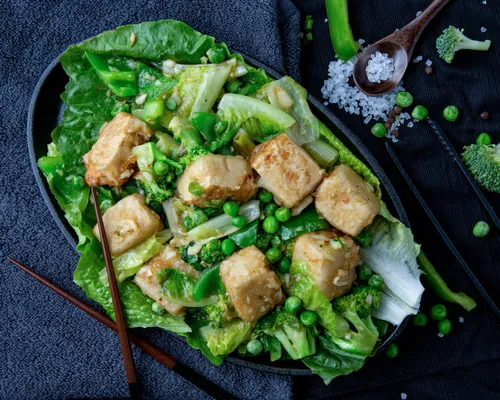 Tofu With Green Vegetables | Thekawloon.com | Kawloon Chinese Restaurant, Abu Dhabi, UAE