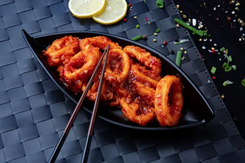 Sweet Chilli Fish or Squid | Thekawloon.com | Kawloon Chinese Restaurant, Abu Dhabi, UAE
